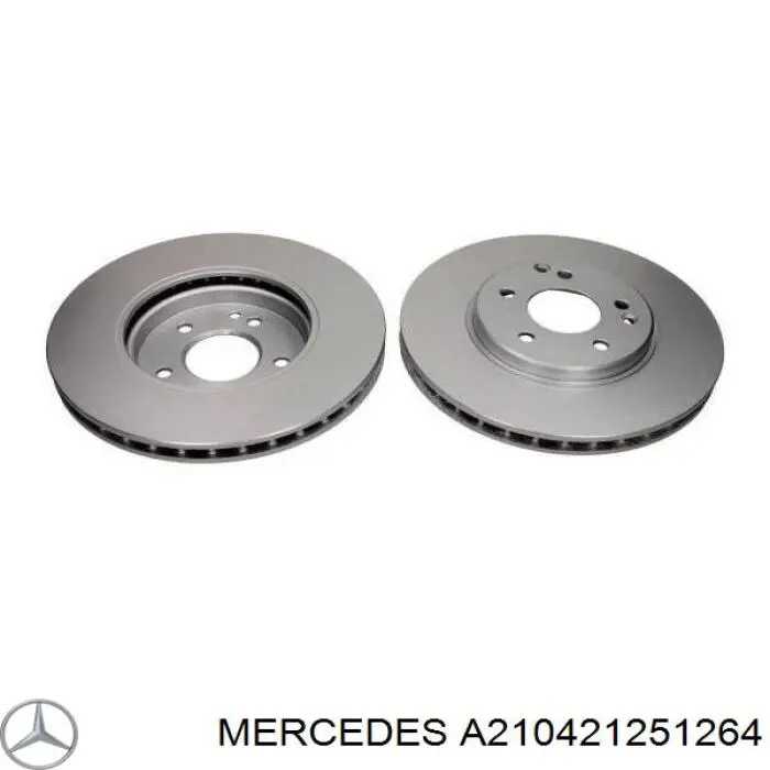 A210421251264 Mercedes диск тормозной передний