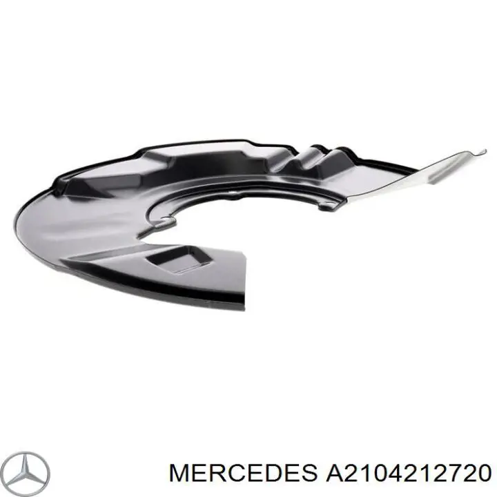 A2104212720 Mercedes proteção do freio de disco dianteiro esquerdo