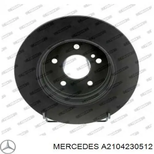 A2104230512 Mercedes disco do freio traseiro