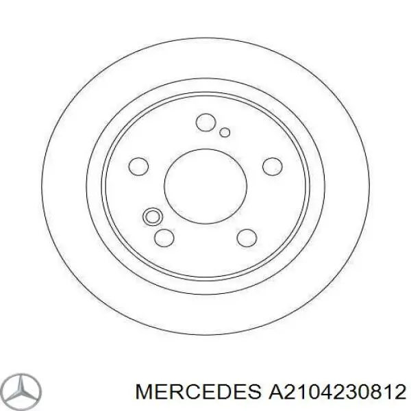 Тормозные диски A2104230812 Mercedes