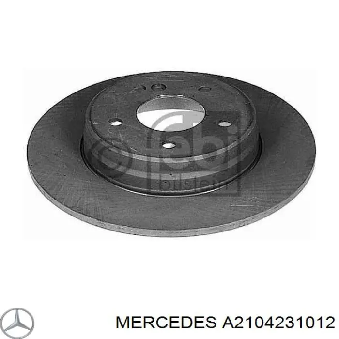 Купить A2104231012 Mercedes Диск тормозной задний