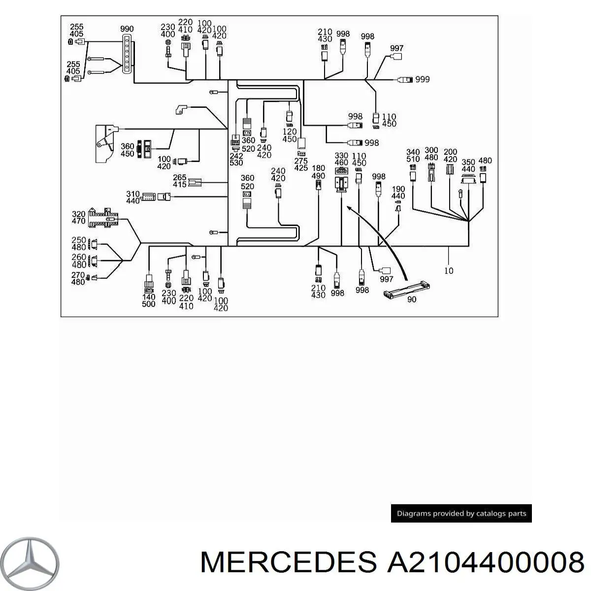  Mercedes A2104400008 цена, от 1.27 USD