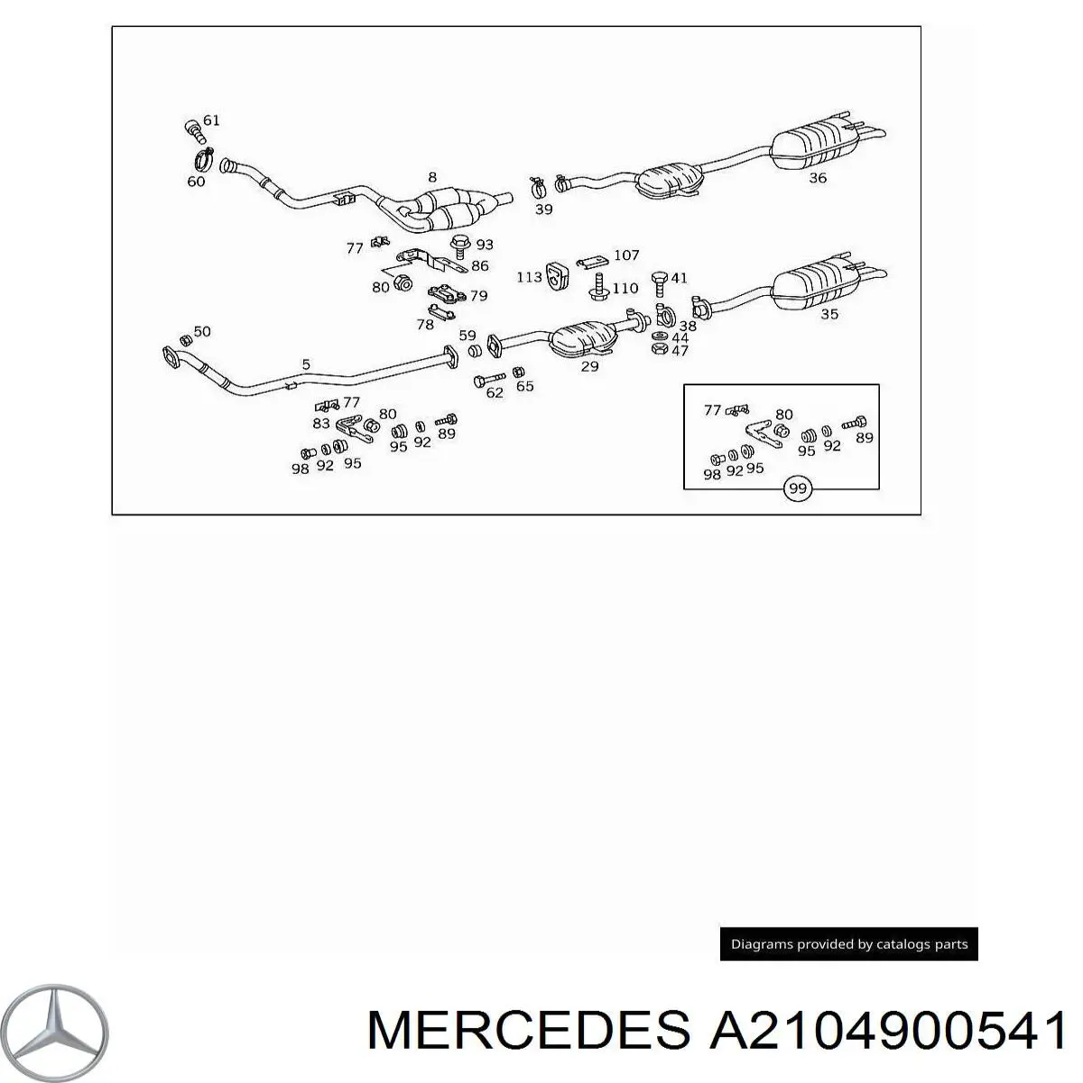  A2104900541 Mercedes