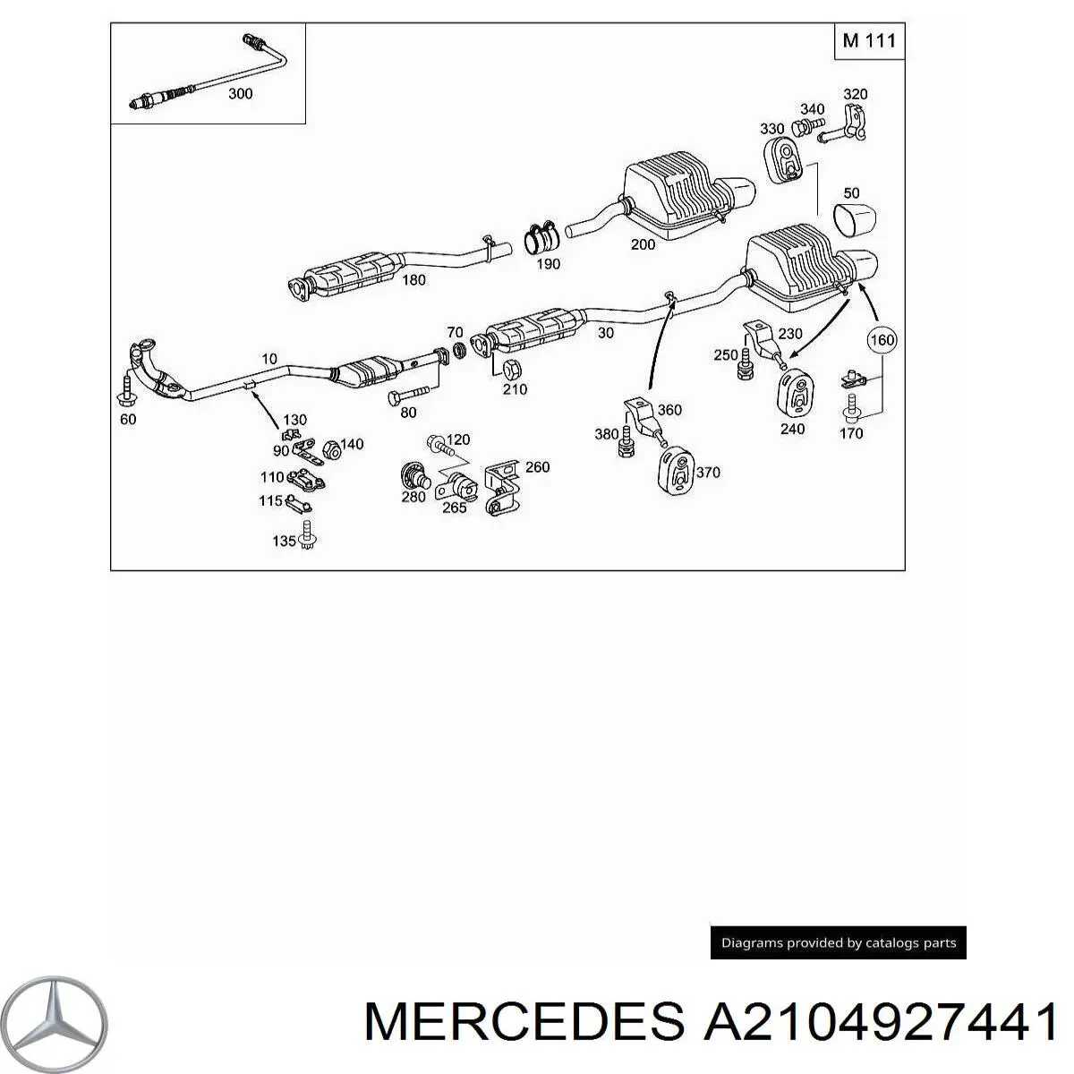  Mercedes A2104927441 цена, от 12.67 USD
