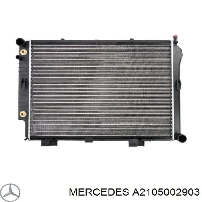 A2105002903 Mercedes radiador de esfriamento de motor