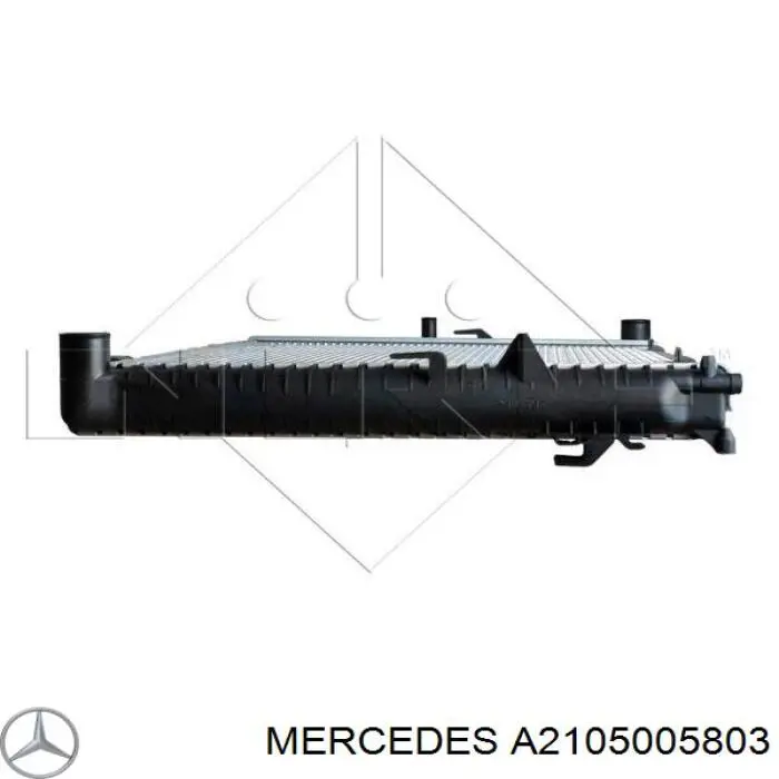 Купить A2105005803 Mercedes Радиатор водяной