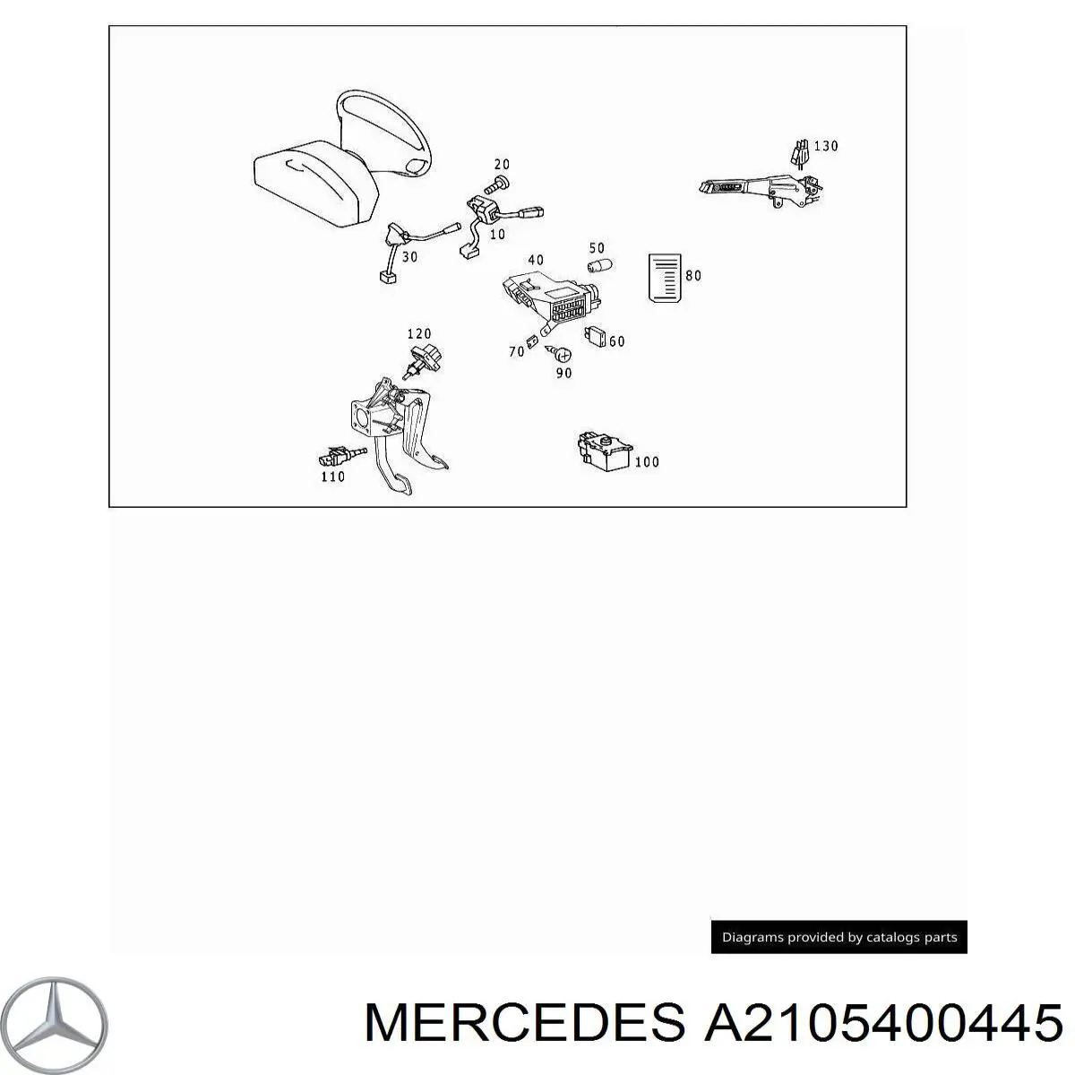 A2105400445 Mercedes переключатель управления круиз контролем
