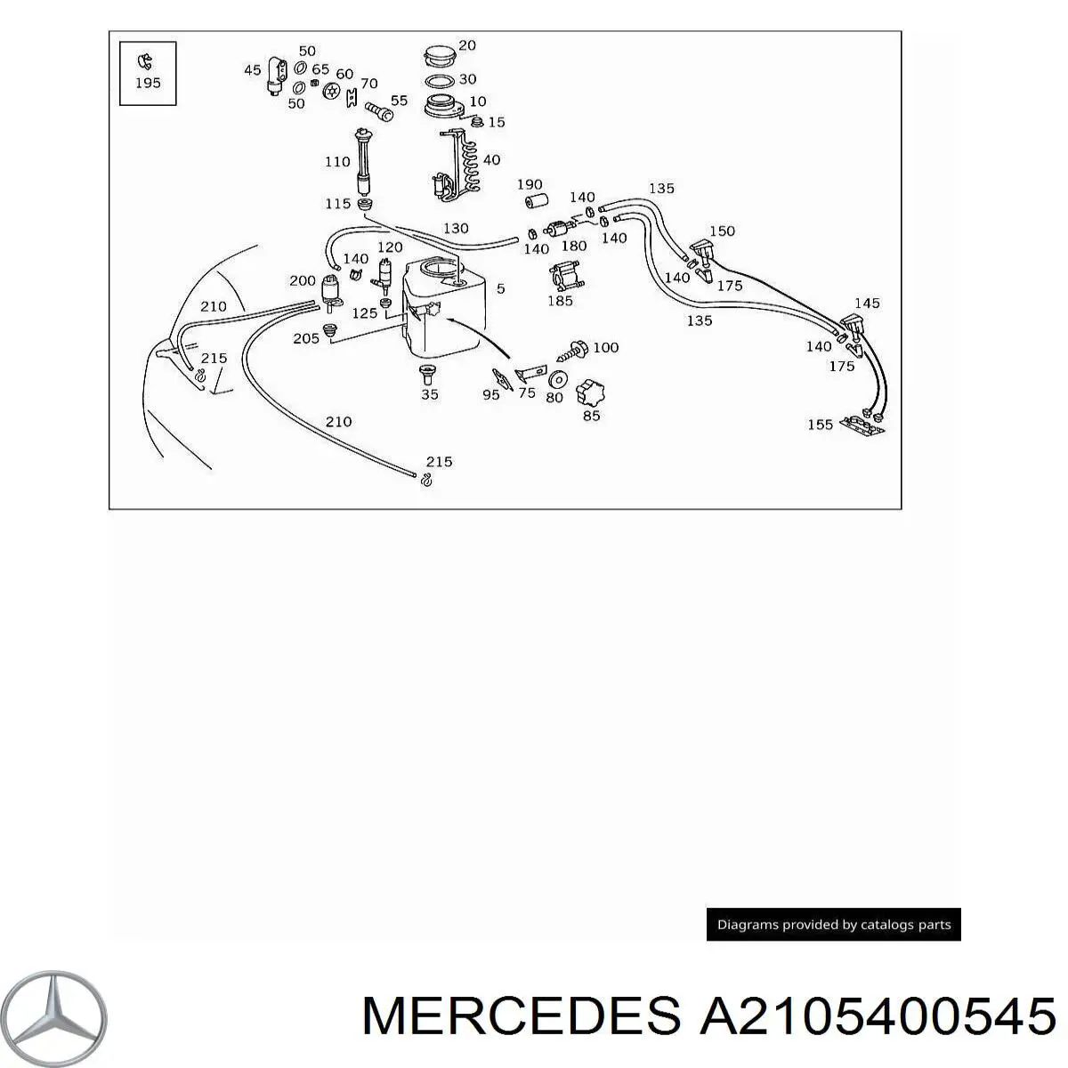 A2105400545 Mercedes Датчик уровня бачка стеклоомывателя
