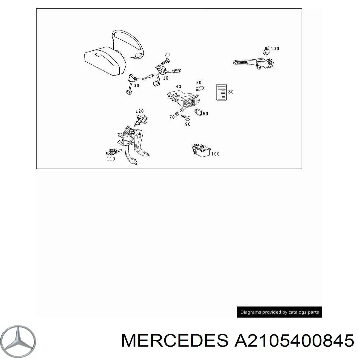 2105400845 Mercedes переключатель управления круиз контролем