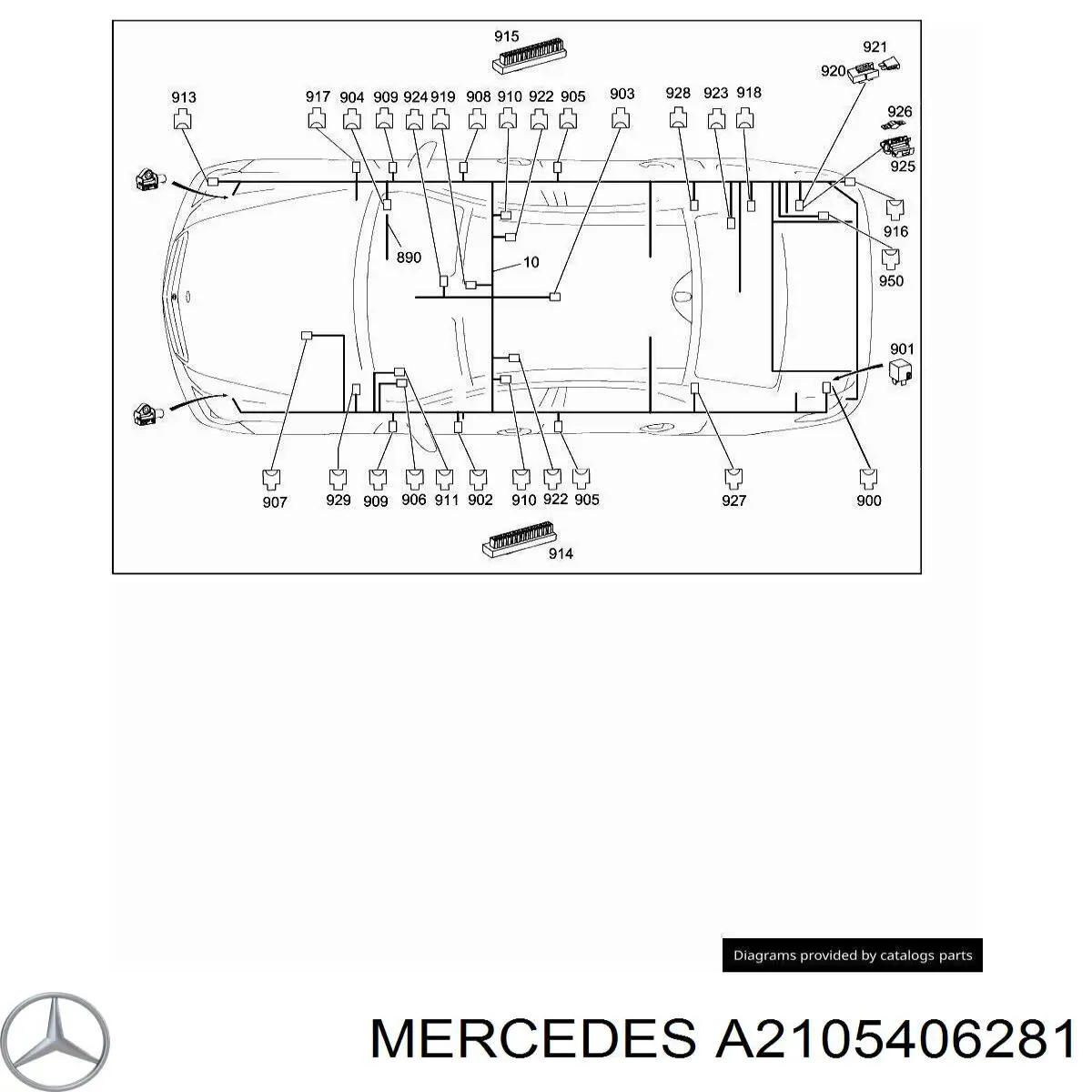  Mercedes A2105406281 цена, от 2.68 USD