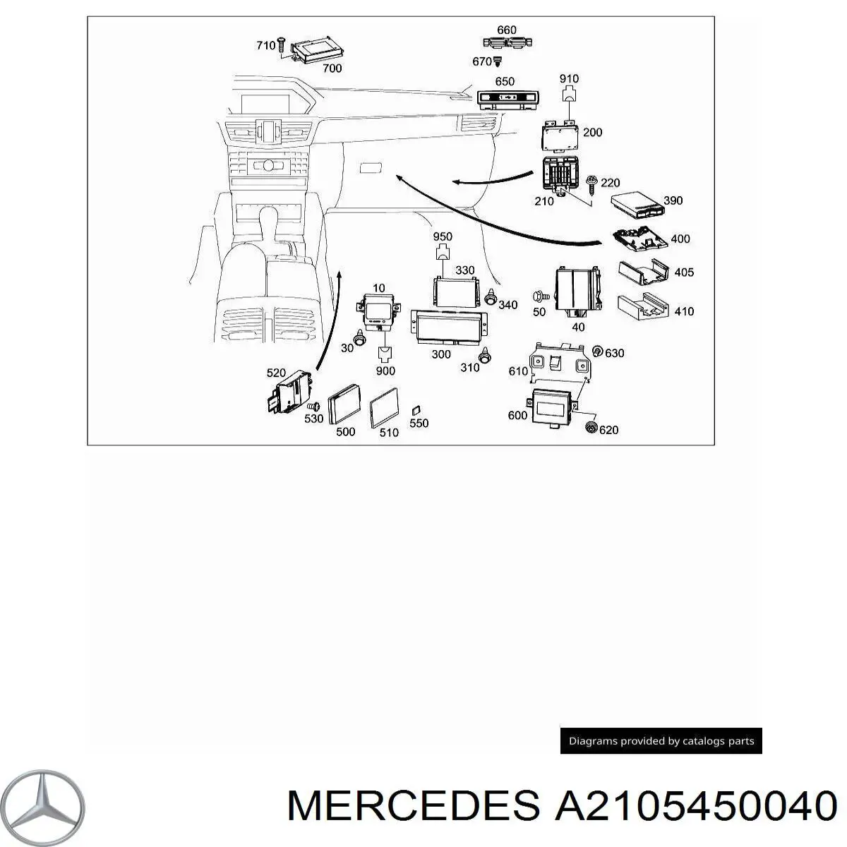  Mercedes A2105450040