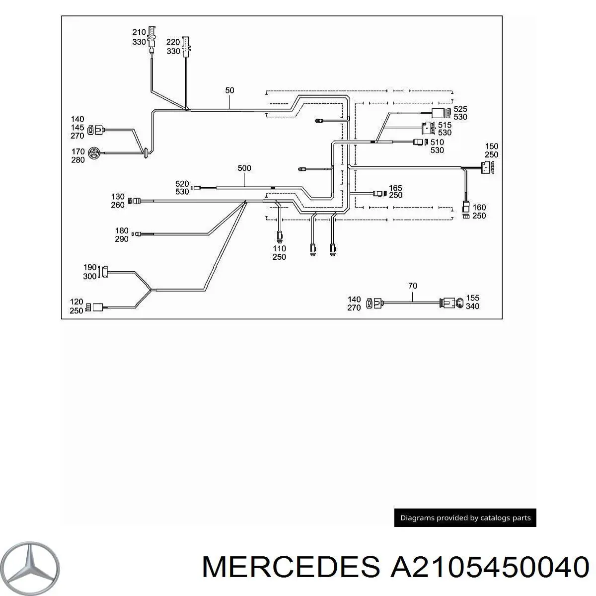 Купить A2105450040 Mercedes 