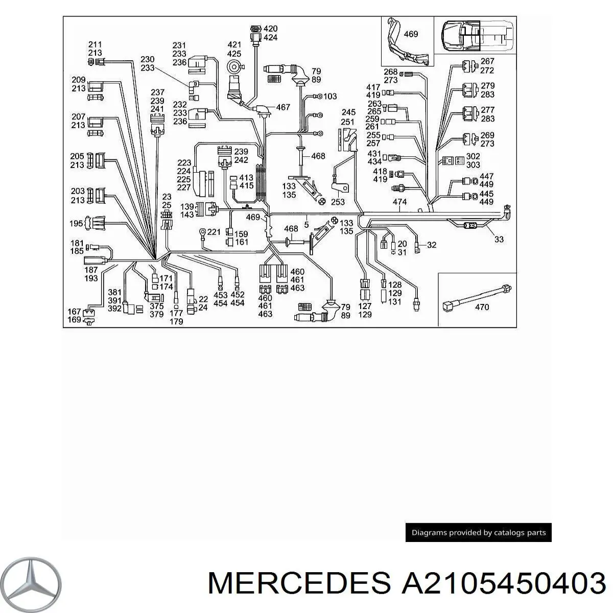  Mercedes A2105450403 цена, от 2.26 USD