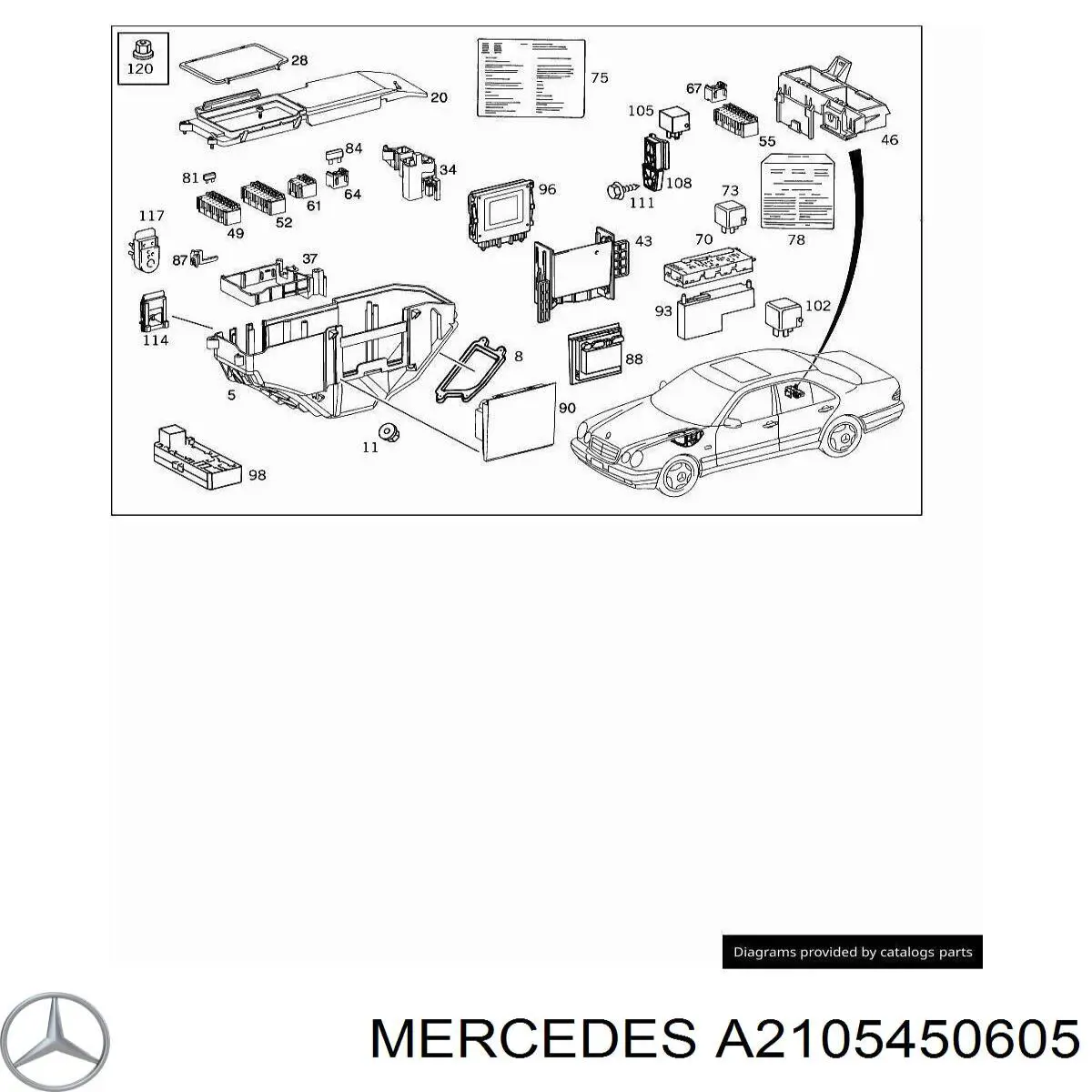 Регулятор оборотов вентилятора A2105450605 Mercedes