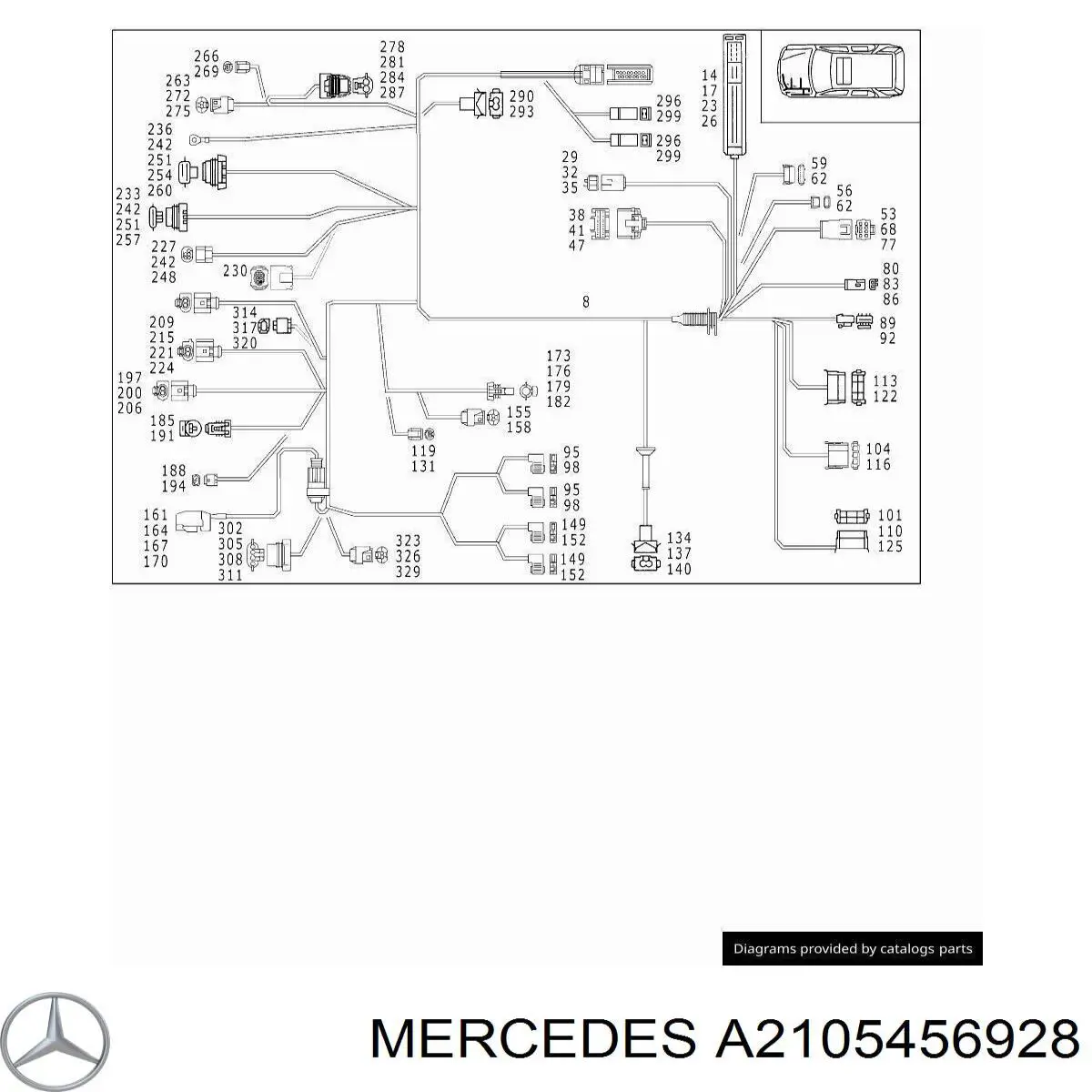  Mercedes 2105456928 цена, от 4.41 USD