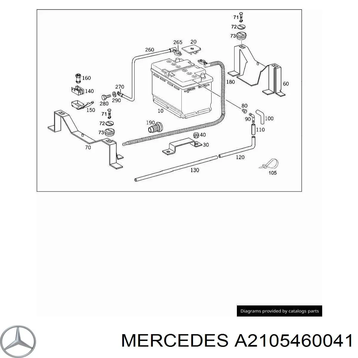  Mercedes 2105460041 цена, от 3.80 USD