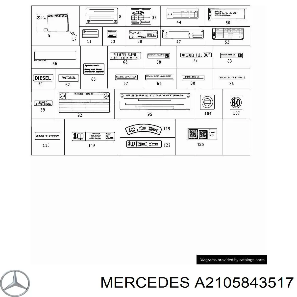 A2105843517 Mercedes 