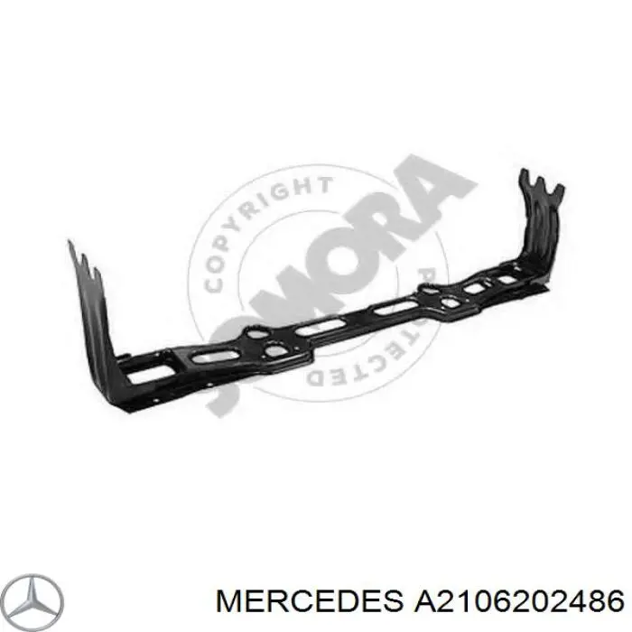 A2106202486 Mercedes суппорт радиатора нижний (монтажная панель крепления фар)