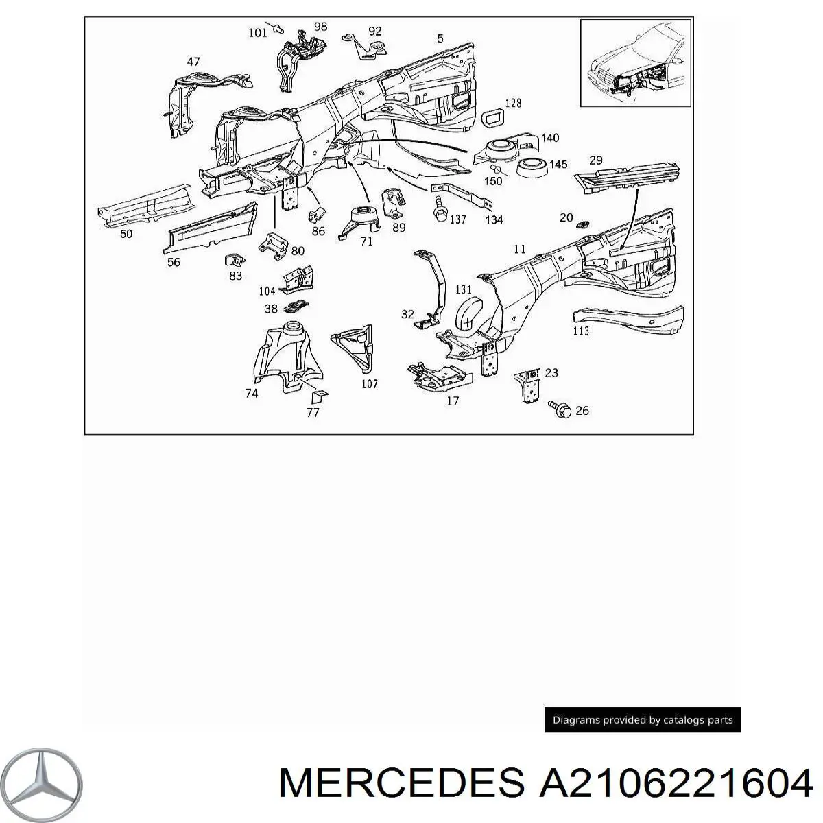 A2106221604 Mercedes 