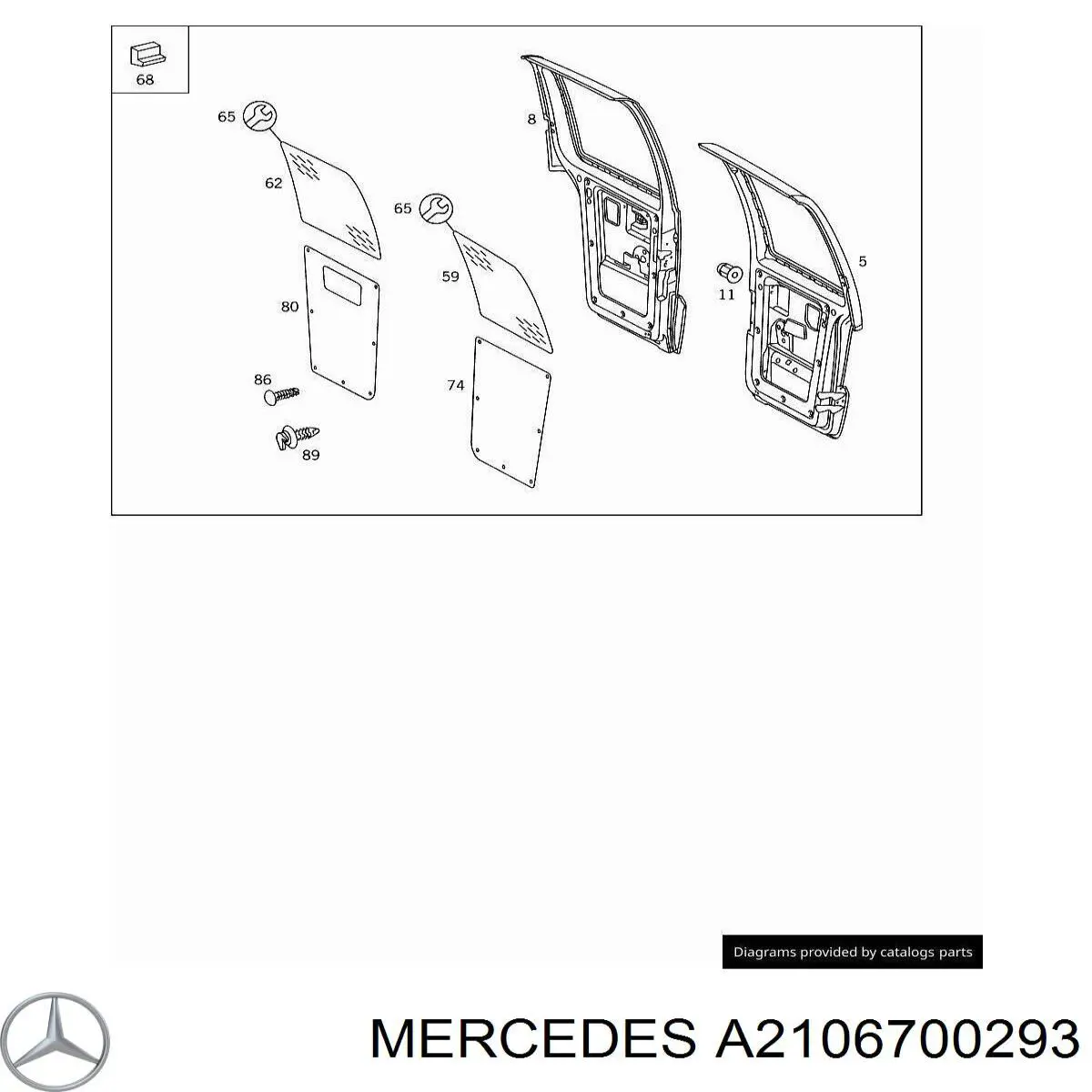  Mercedes A2106700293 цена, от 72.69 USD