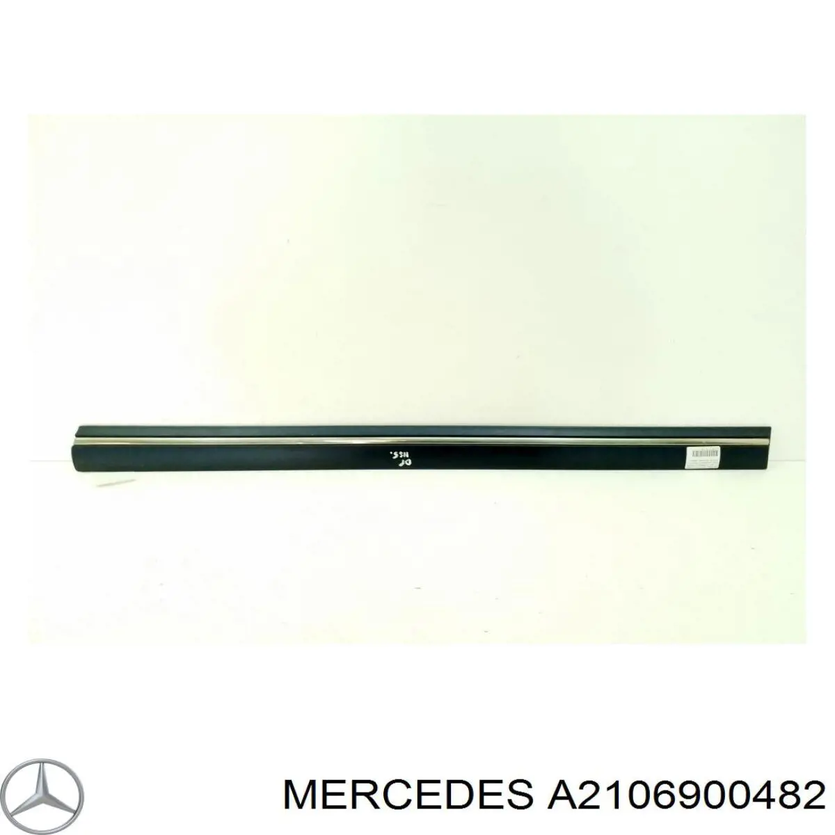 Placa sobreposta da porta dianteira direita para Mercedes E (S210)