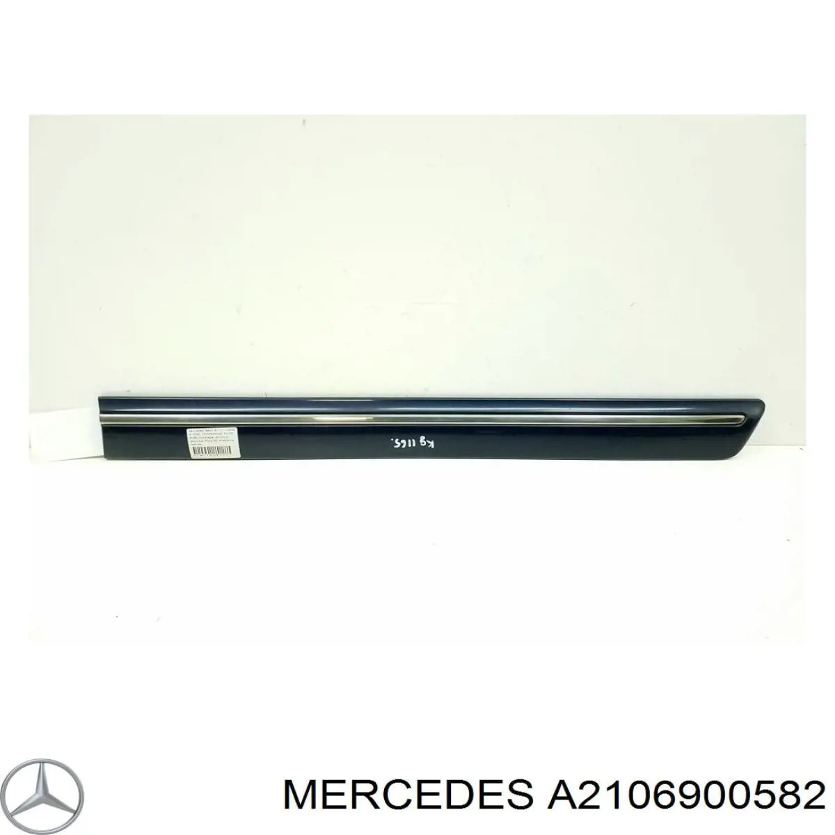A21069005829999 Mercedes placa sobreposta da porta traseira esquerda