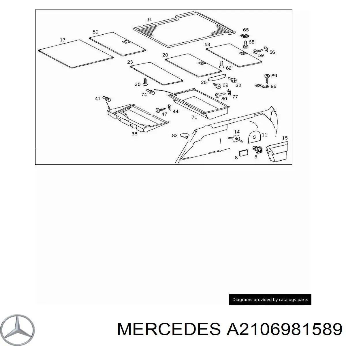 Mercedes A2106981589 цена, от 11.17 USD