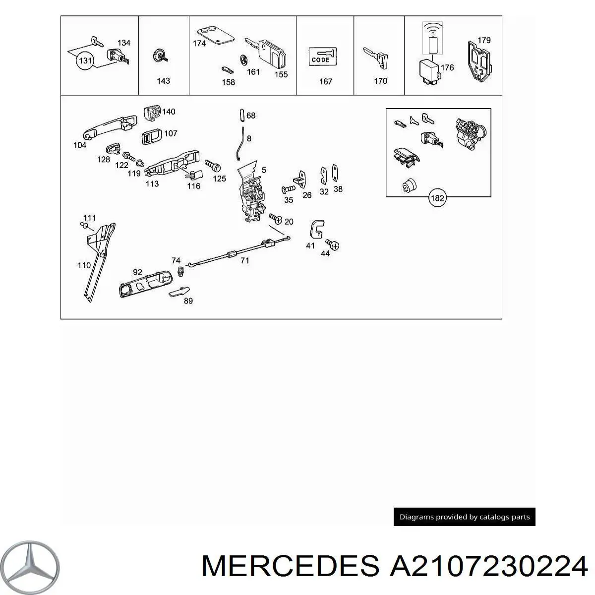  Mercedes 2107230224 цена, от 2.53 USD