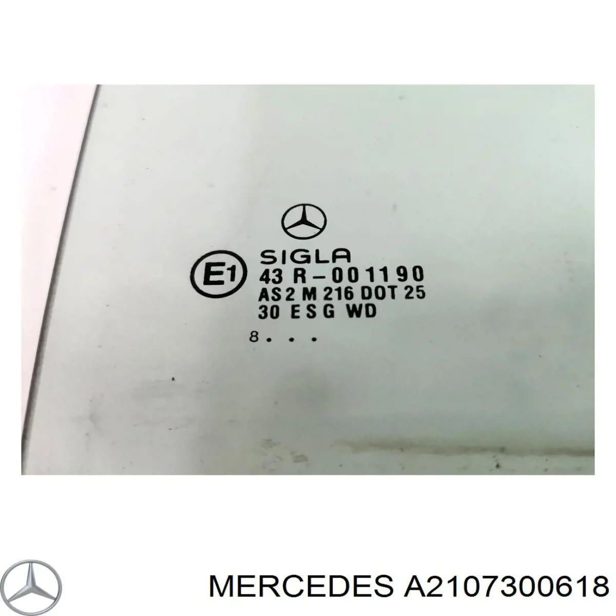 Купить A2107300618 Mercedes Стекло задней двери, правой