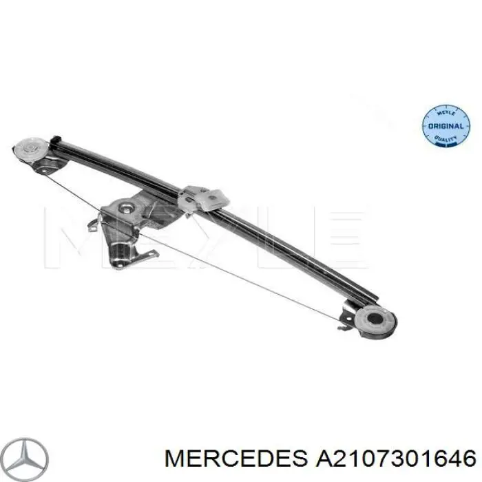 A2107301646 Mercedes mecanismo de acionamento de vidro da porta traseira direita