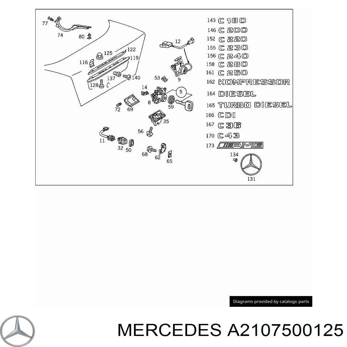 A2107500125 Mercedes 