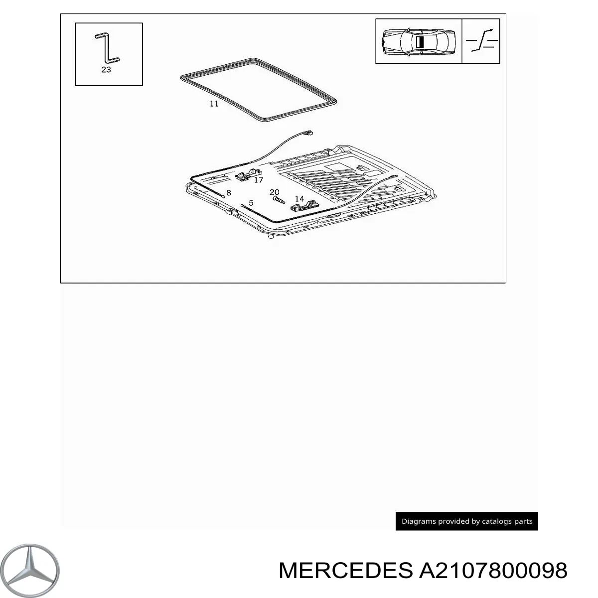 2107800098 Mercedes 