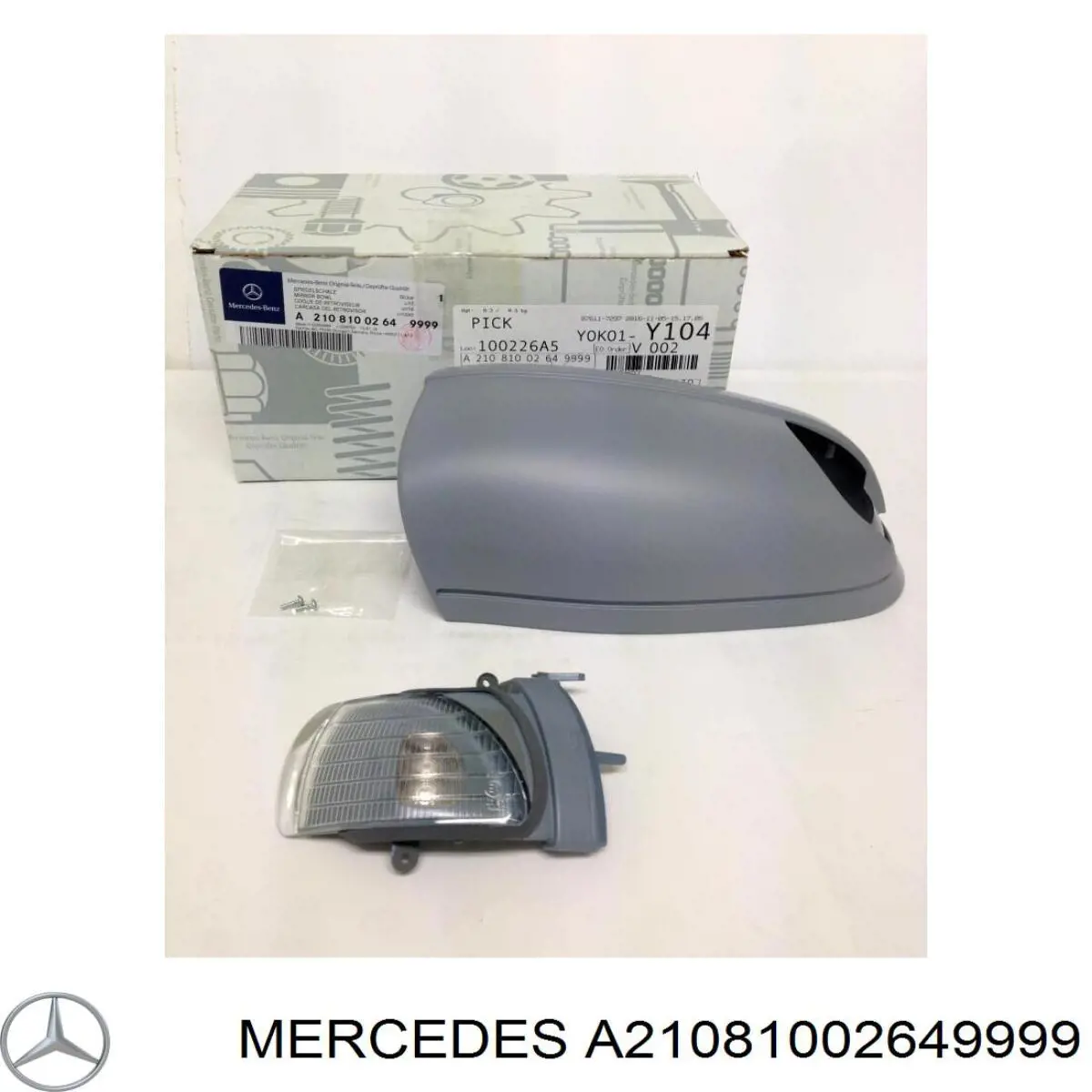 A21081002649999 Mercedes placa sobreposta (tampa do espelho de retrovisão direito)