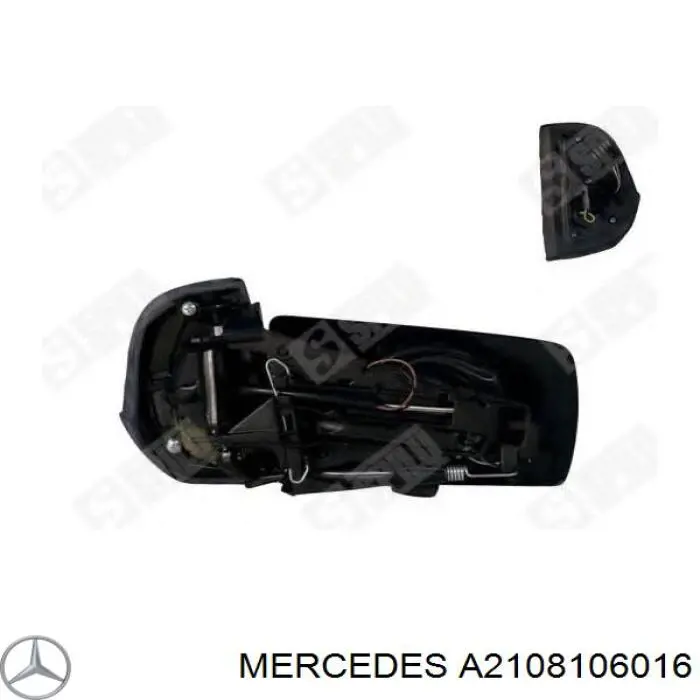 A2108106016 Mercedes espelho de retrovisão direito