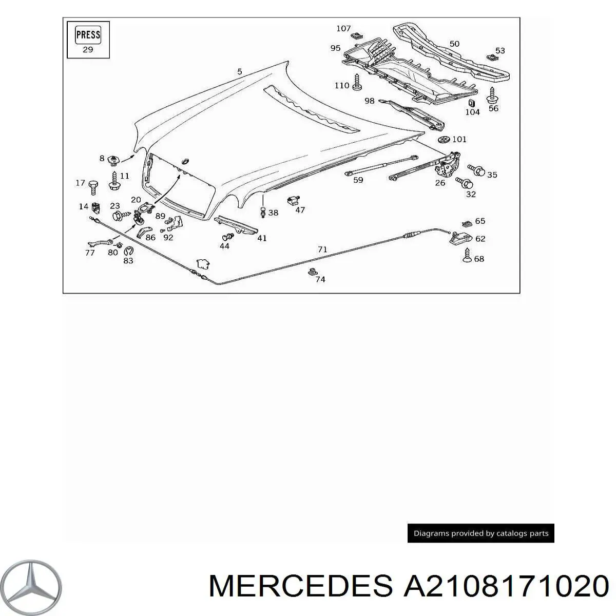  A2108171020 Mercedes