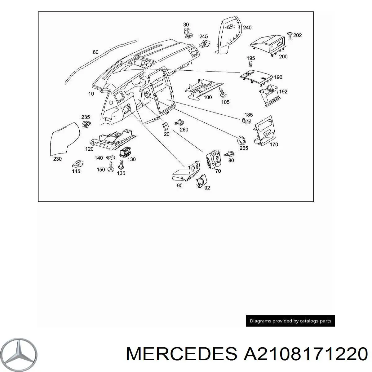  Mercedes A2108171220 цена, от 5.71 USD