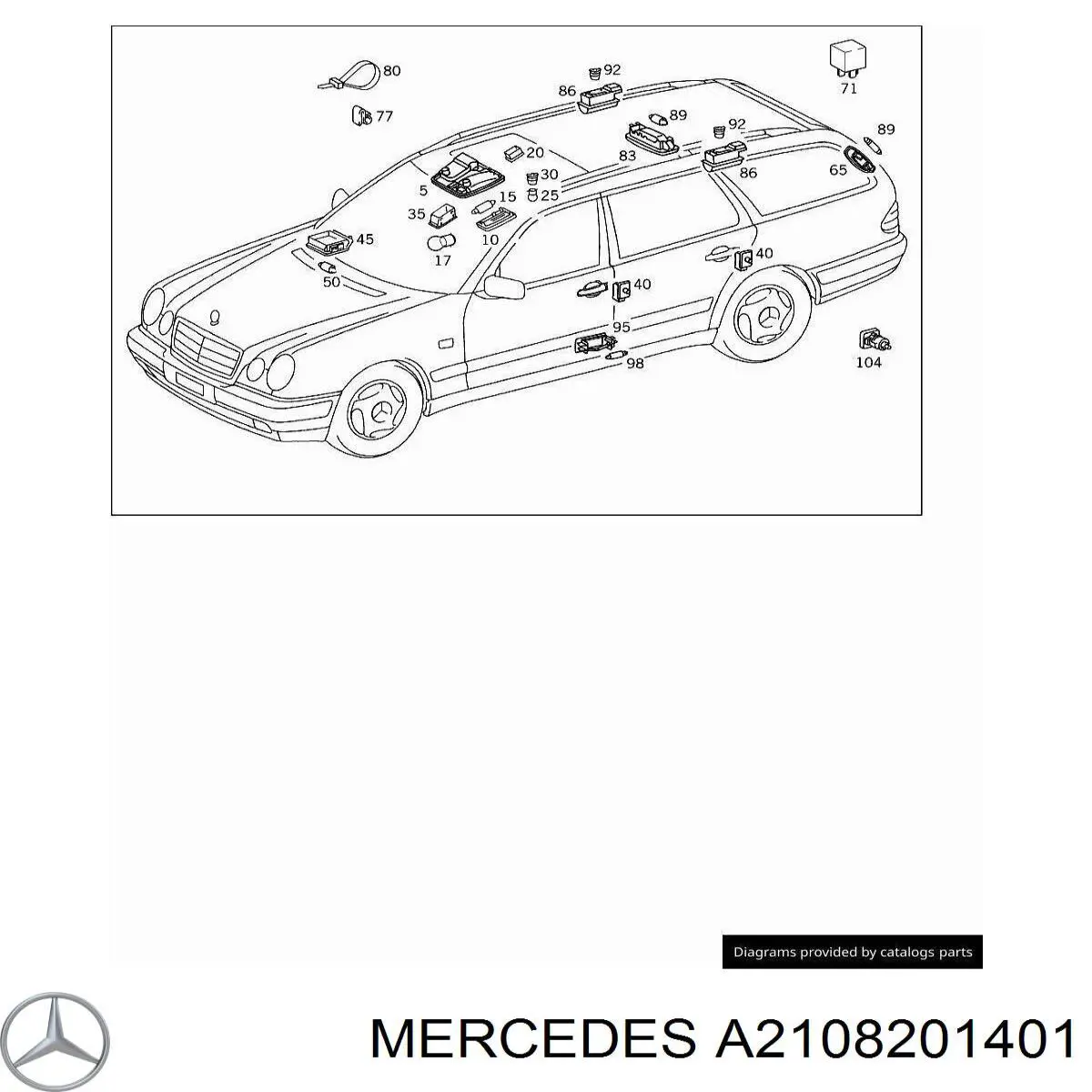  Mercedes A2108201401 цена, от 11.40 USD