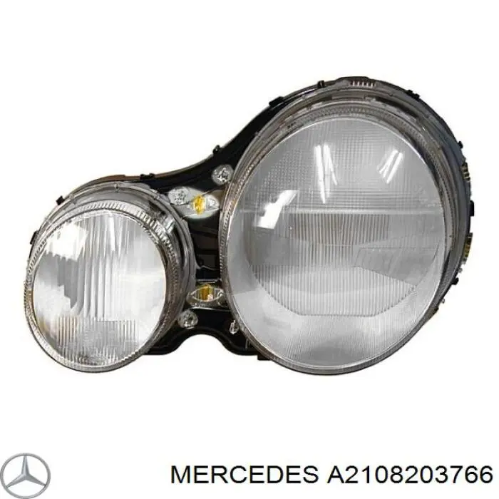 A2108203766 Mercedes стекло фары левой