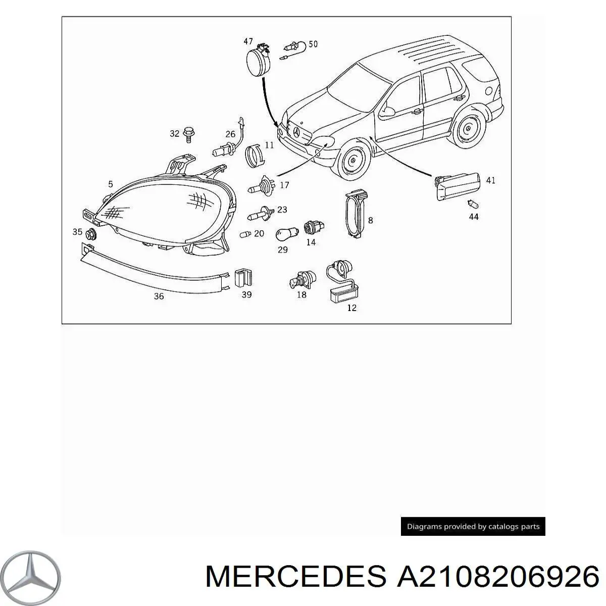 Блок розжига (ксенон) Mercedes A210820692664 цена, от 50.68 USD