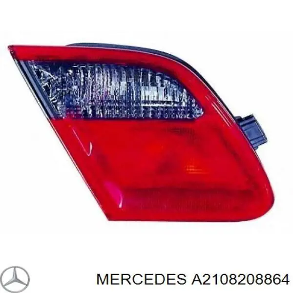 2108208664 Mercedes lanterna traseira direita interna