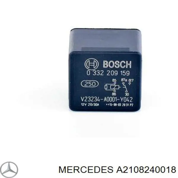 Реле управления стеклоочистителем A2108240018 Mercedes