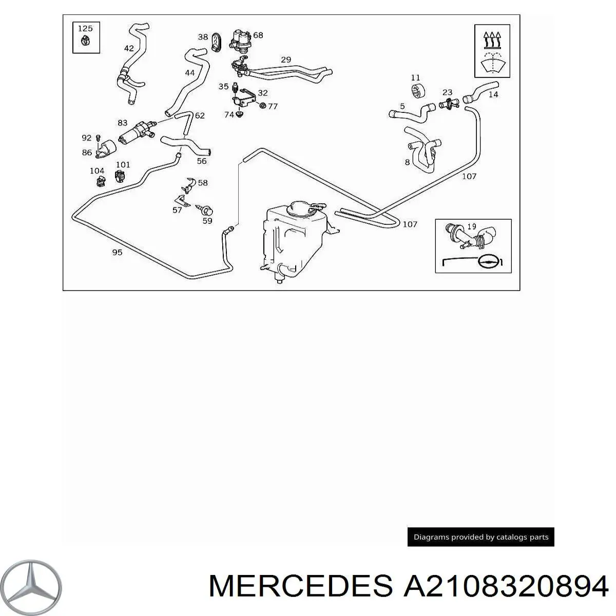  Mercedes A2108320894 цена, от 2.53 USD