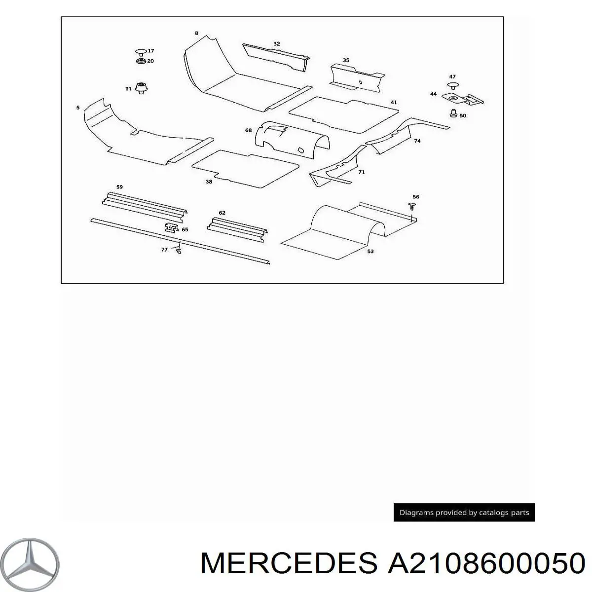 A2108600050 Mercedes 