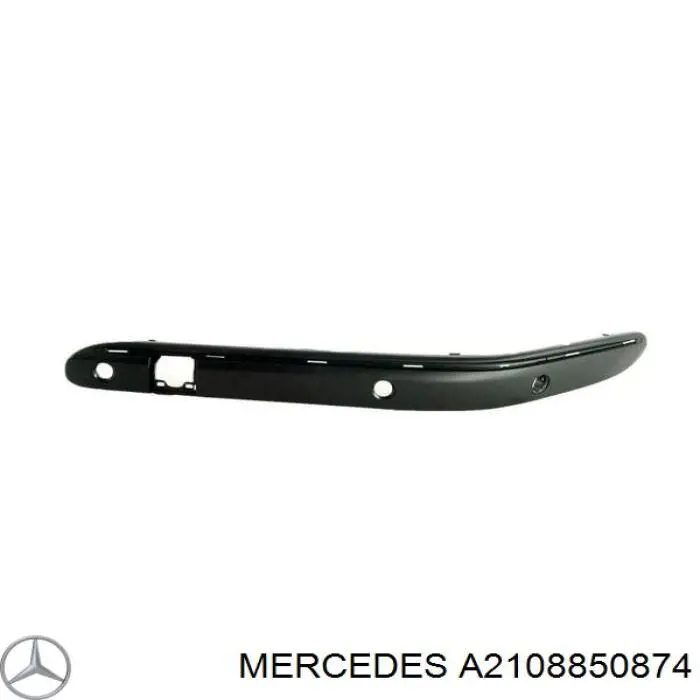 A2108850874 Mercedes молдинг бампера переднего правый
