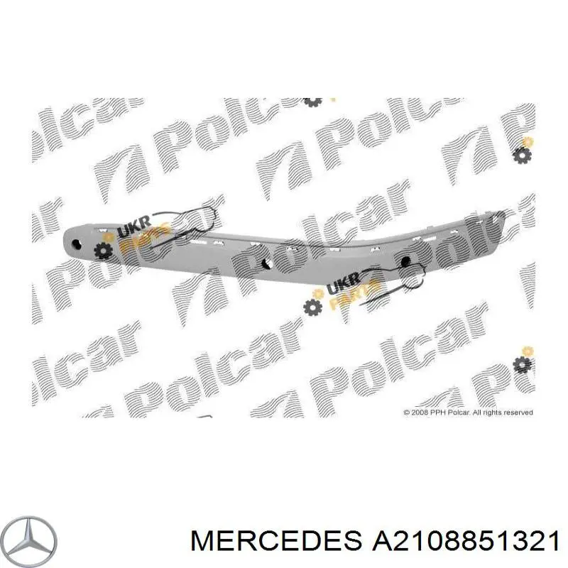 A2108851321 Mercedes Передний левый клык бампера