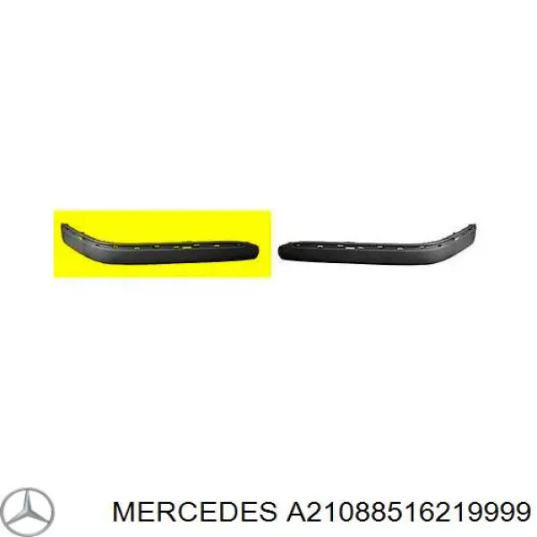 Накладка бампера переднего правая A21088516219999 Mercedes