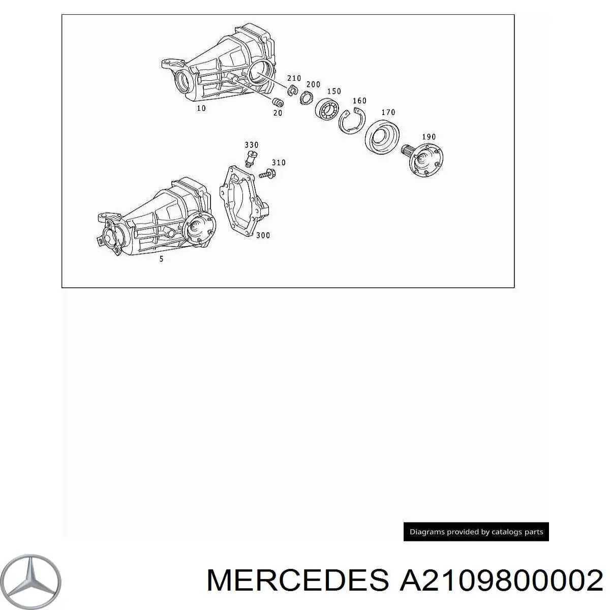  Mercedes A2109800002 цена, от 212.85 USD