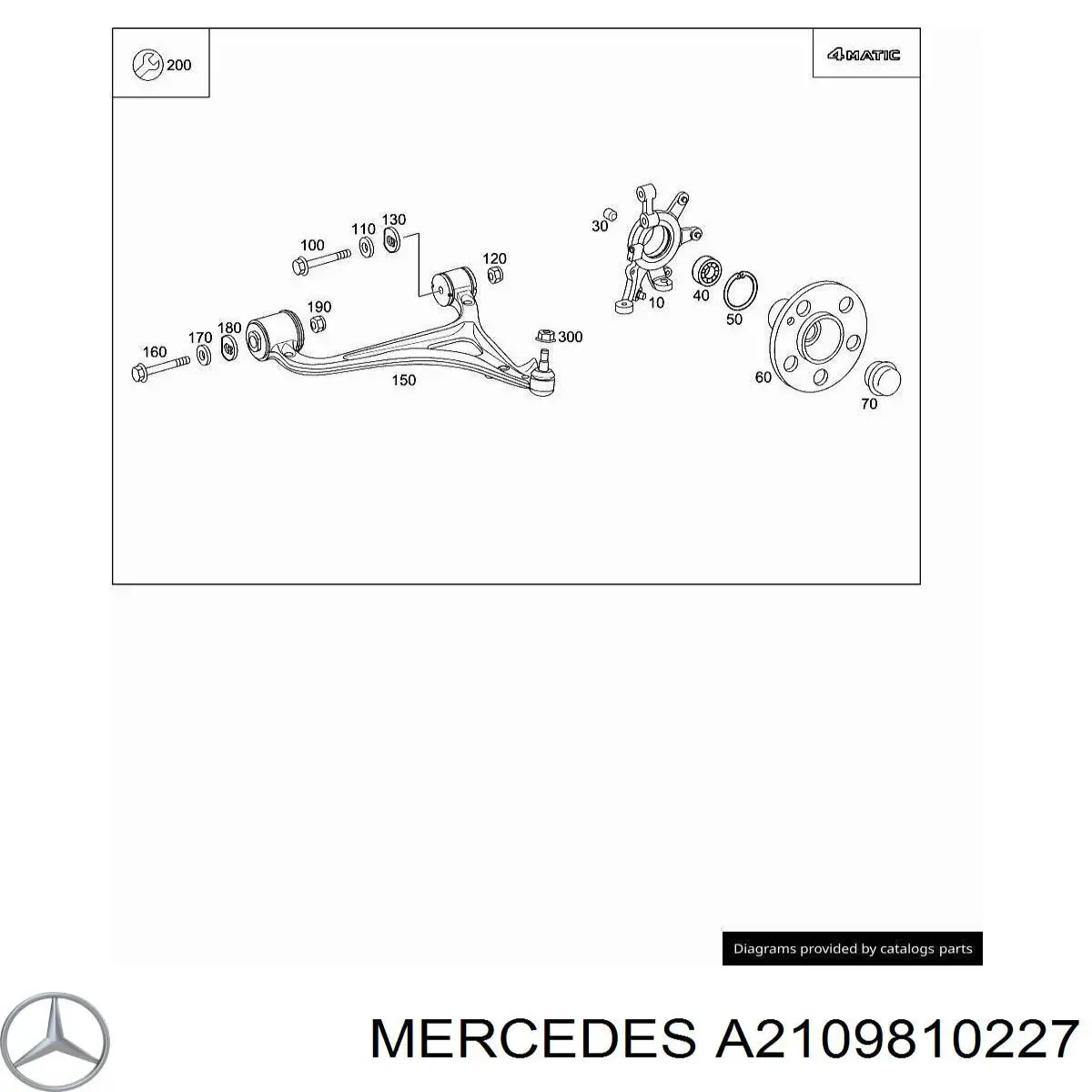 A2109810227 Mercedes подшипник ступицы передней