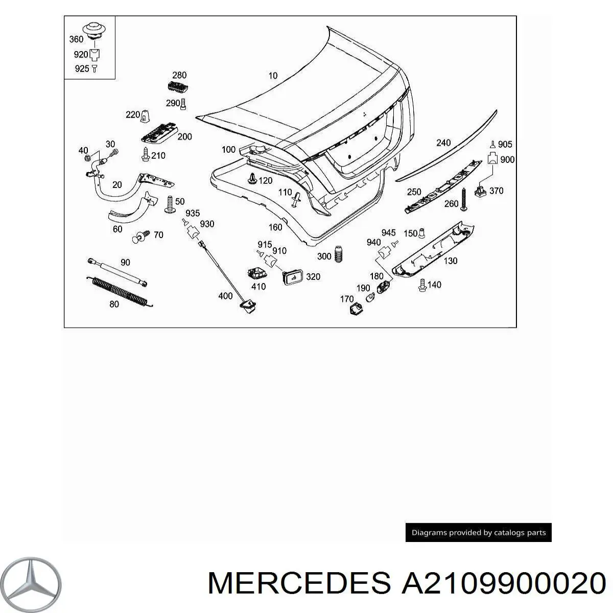  A2109900020 Mercedes
