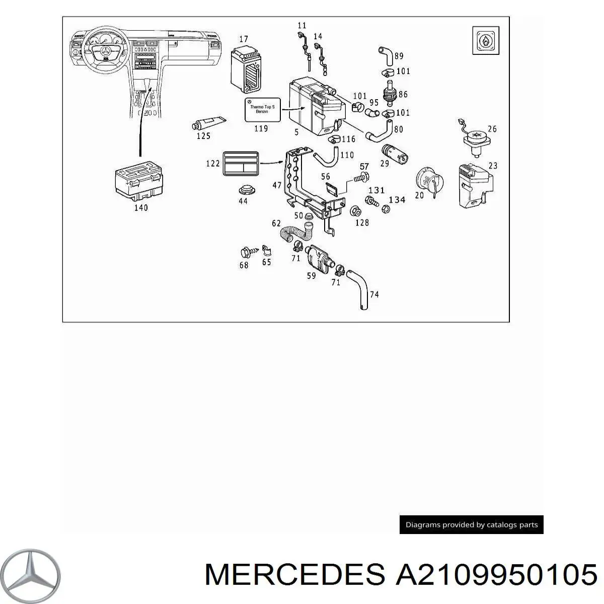 A2109950105 Mercedes 